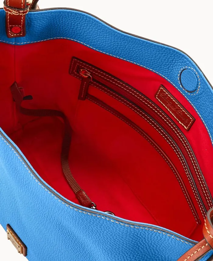Dooney and Bourke Shoulder Bags Pebble Grain Large Sac Azure 8211 WomenMen