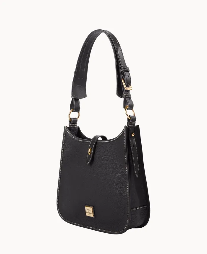 Dooney and Bourke Shoulder Bags Pebble Grain Messenger Black Black 8211 WomenMen Dooney and Bourke Shoulder Bags Pebble Grain Messenger Black Black 8211 WomenMen