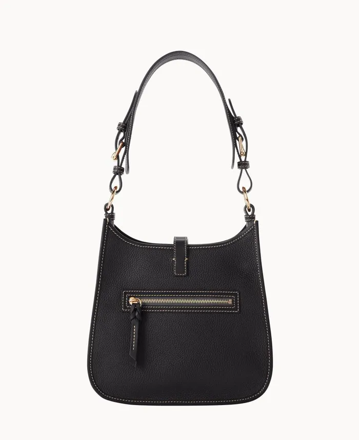 Dooney and Bourke Shoulder Bags Pebble Grain Messenger Black Black 8211 WomenMen Dooney and Bourke Shoulder Bags Pebble Grain Messenger Black Black 8211 WomenMen