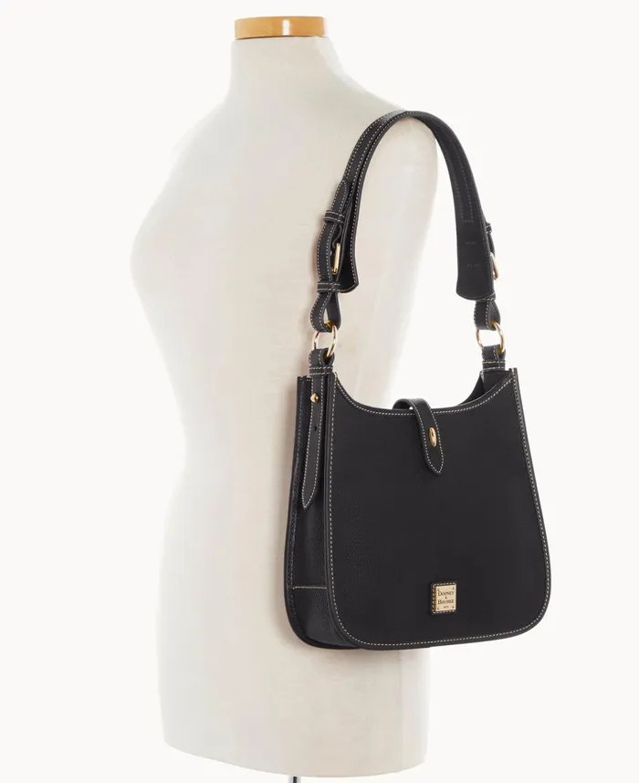 Dooney and Bourke Shoulder Bags Pebble Grain Messenger Black Black 8211 WomenMen Dooney and Bourke Shoulder Bags Pebble Grain Messenger Black Black 8211 WomenMen