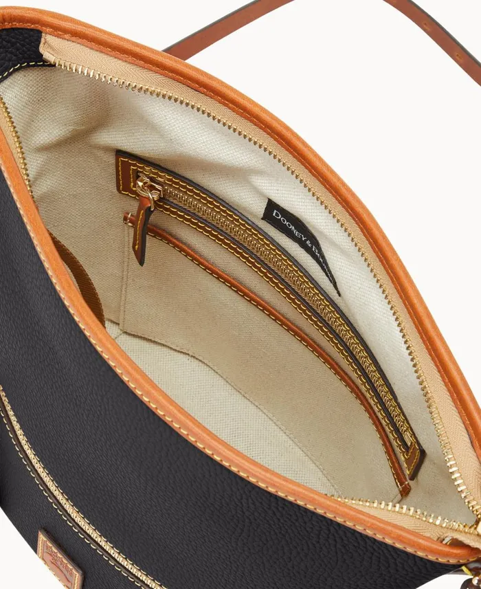 Dooney and Bourke Shoulder Bags Pebble Grain Zip Sac Black 8211 WomenMen