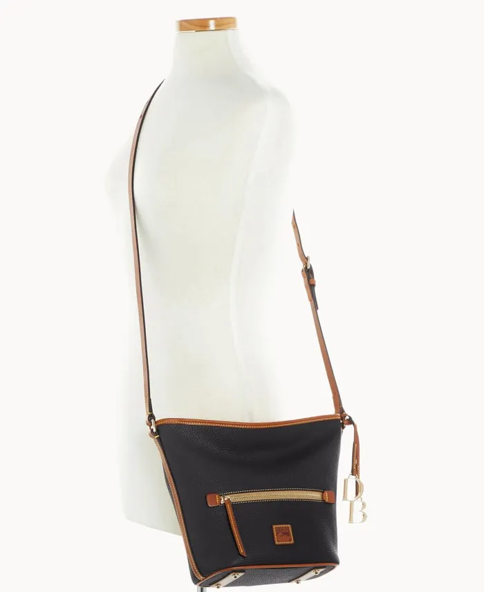 Dooney and Bourke Shoulder Bags Pebble Grain Zip Sac Black 8211 WomenMen