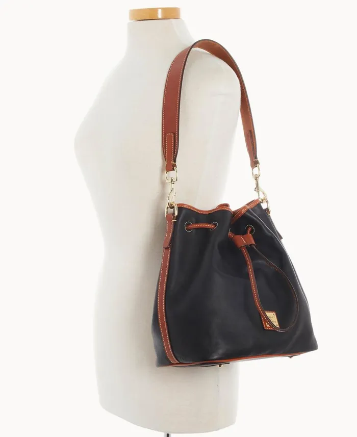 Dooney and Bourke Shoulder Bags Penrose Drawstring Black 8211 WomenMen