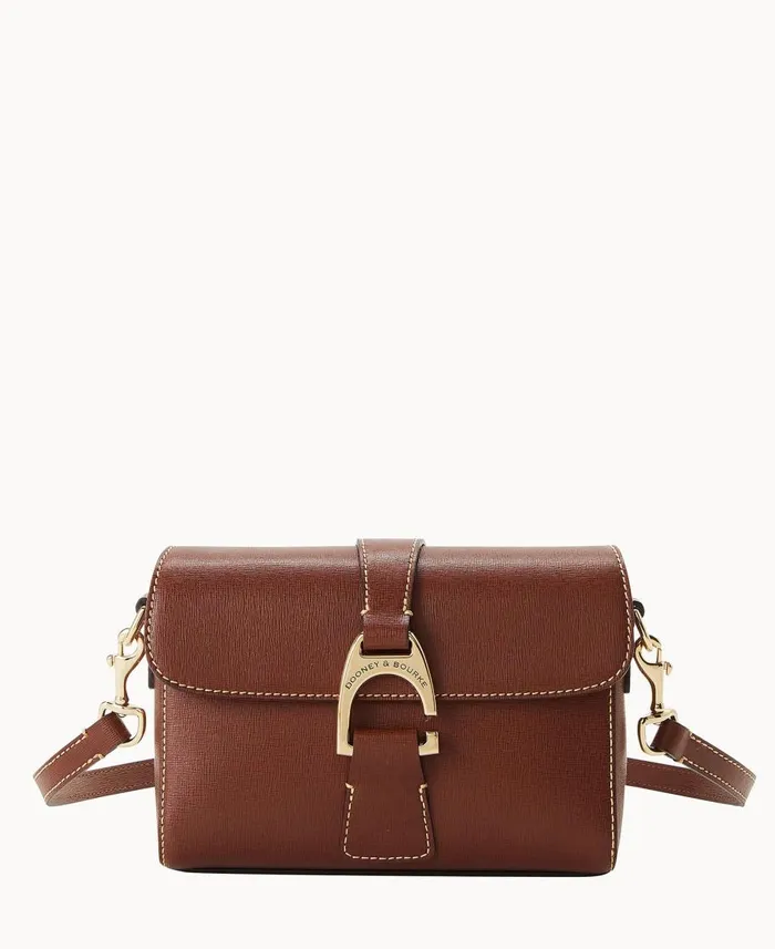 Dooney and Bourke Shoulder Bags Saffiano Kyra Bag Amber 8211 WomenMen