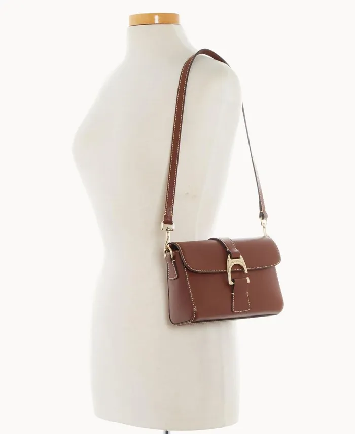 Dooney and Bourke Shoulder Bags Saffiano Kyra Bag Amber 8211 WomenMen