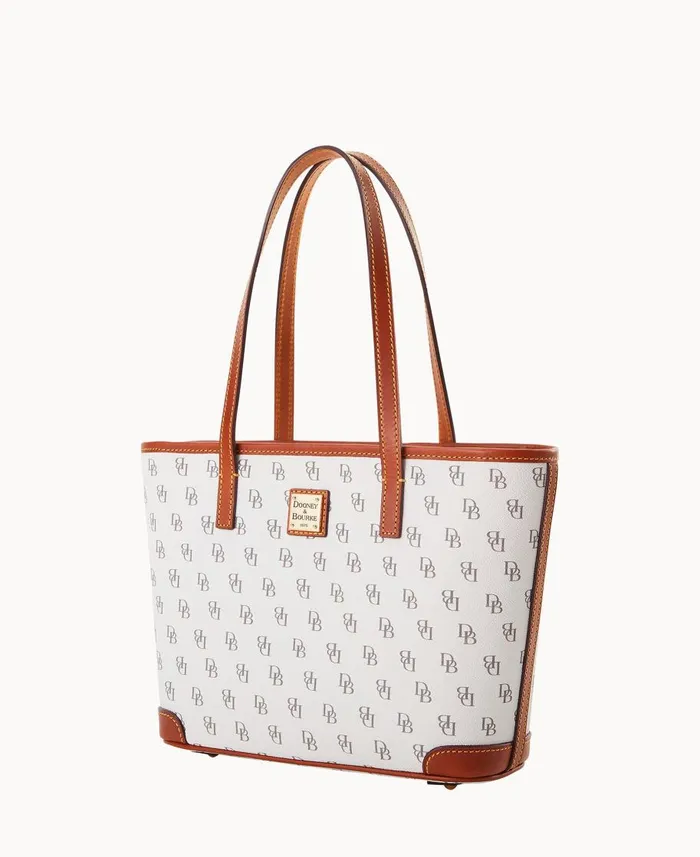 Dooney and Bourke Totes Gretta Small Charleston Shopper Bone 8211 WomenMen