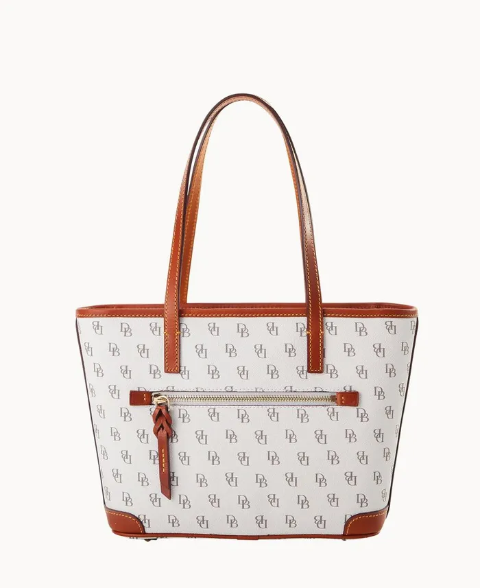 Dooney and Bourke Totes Gretta Small Charleston Shopper Bone 8211 WomenMen