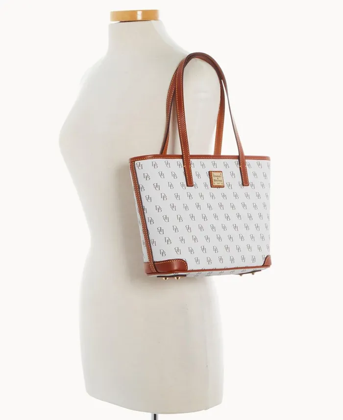 Dooney and Bourke Totes Gretta Small Charleston Shopper Bone 8211 WomenMen