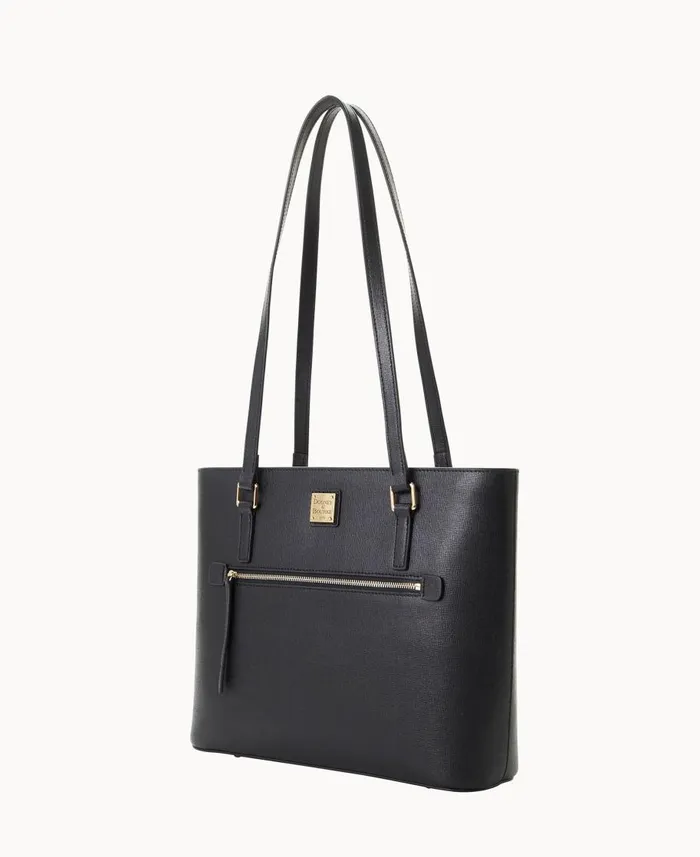 Dooney and Bourke Totes Saffiano Shopper Black 8211 WomenMen