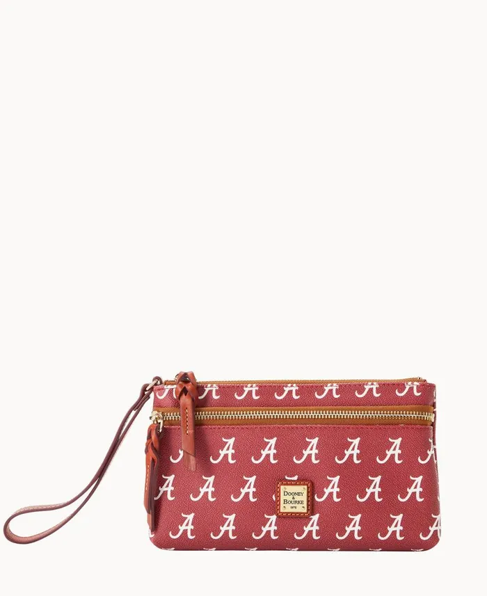 Dooney and Bourke Wallets Collegiate University Of Alabama Double Zip Wristlet University Of Alabam 8211 WomenMen Dooney and Bourke Wallets Collegiate University Of Alabama Double Zip Wristlet University Of Alabam 8211 WomenMen