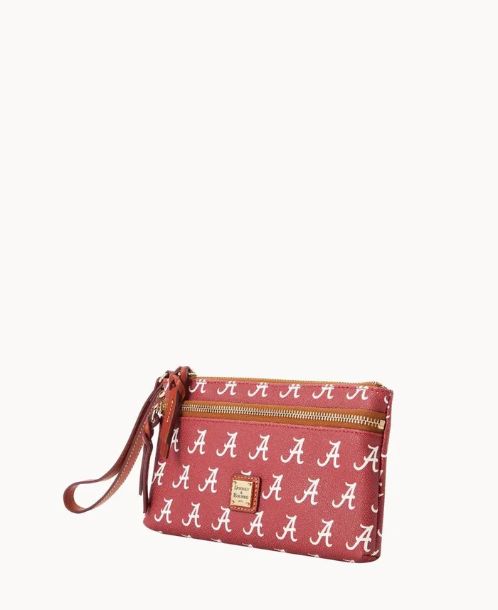 Dooney and Bourke Wallets Collegiate University Of Alabama Double Zip Wristlet University Of Alabam 8211 WomenMen