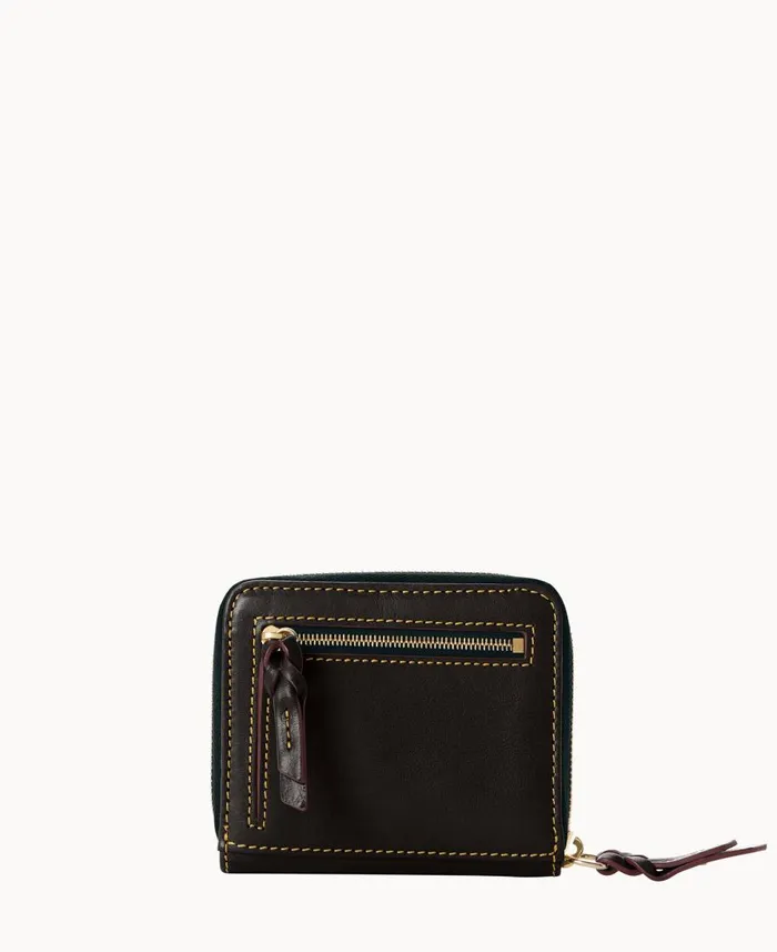 Dooney and Bourke Wallets Florentine Small Zip Around Wallet Black Black 8211 WomenMen Dooney and Bourke Wallets Florentine Small Zip Around Wallet Black Black 8211 WomenMen