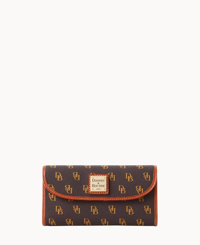 Dooney and Bourke Wallets Gretta Continental Clutch Brown Tmoro 8211 WomenMen Dooney and Bourke Wallets Gretta Continental Clutch Brown Tmoro 8211 WomenMen