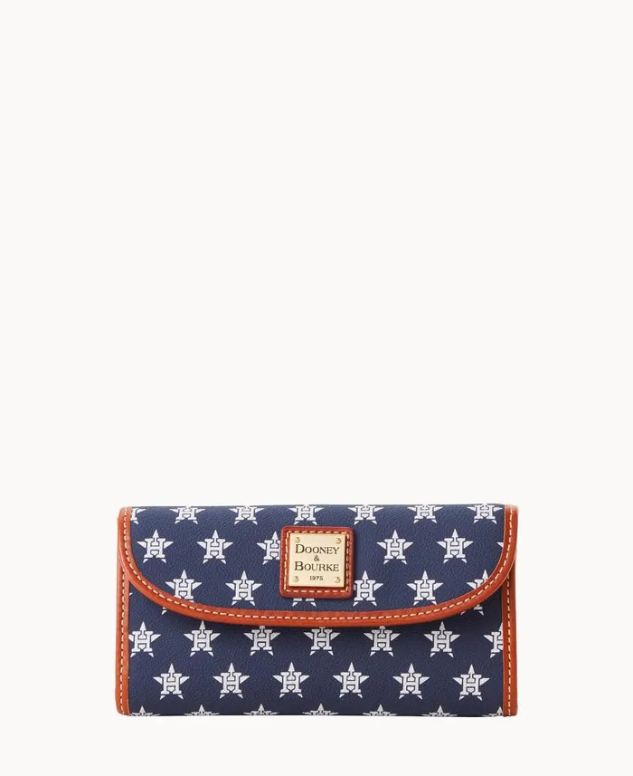 Dooney and Bourke Wallets MLB Astros Continental Clutch Astros 8211 WomenMen