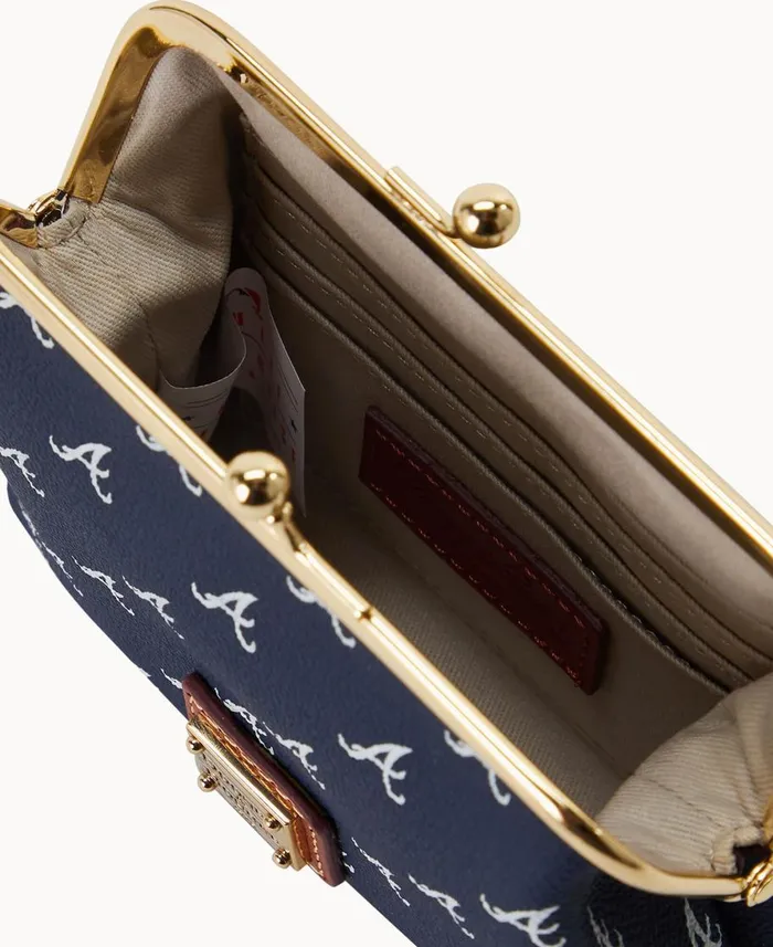 Dooney and Bourke Wallets MLB Braves Large Framed Purse Braves 8211 WomenMen
