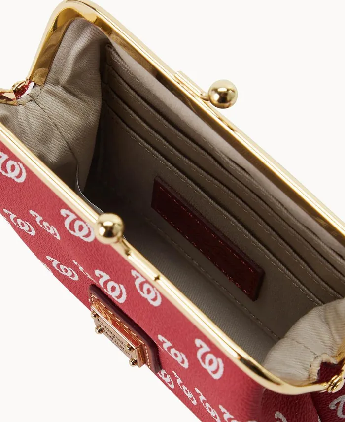 Dooney and Bourke Wallets MLB Nationals Large Framed Purse Nationals 8211 WomenMen