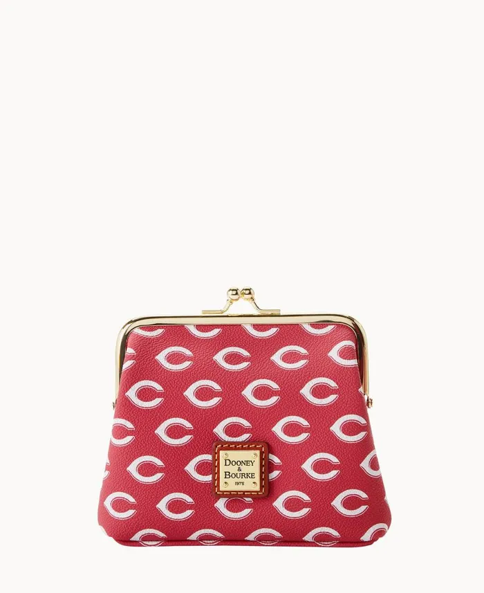 Dooney and Bourke Wallets MLB Reds Large Framed Purse Reds 8211 WomenMen