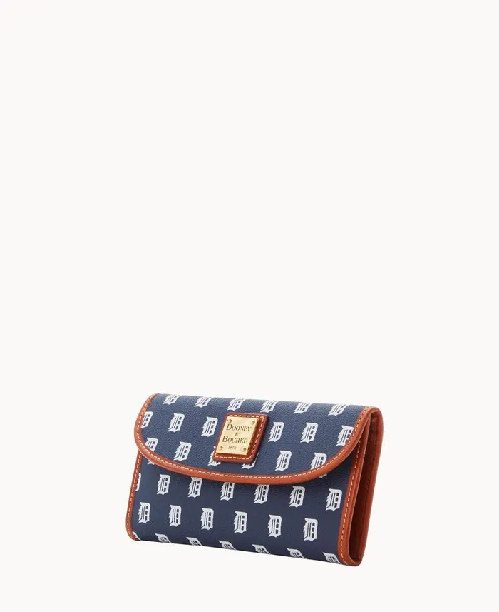 Dooney and Bourke Wallets MLB Tigers Continental Clutch Tigers 8211 WomenMen Dooney and Bourke Wallets MLB Tigers Continental Clutch Tigers 8211 WomenMen