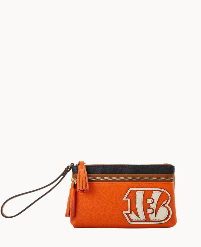 Dooney and Bourke Wallets NFL Bengals Double Zip Wristlet Bengals 8211 WomenMen Dooney and Bourke Wallets NFL Bengals Double Zip Wristlet Bengals 8211 WomenMen