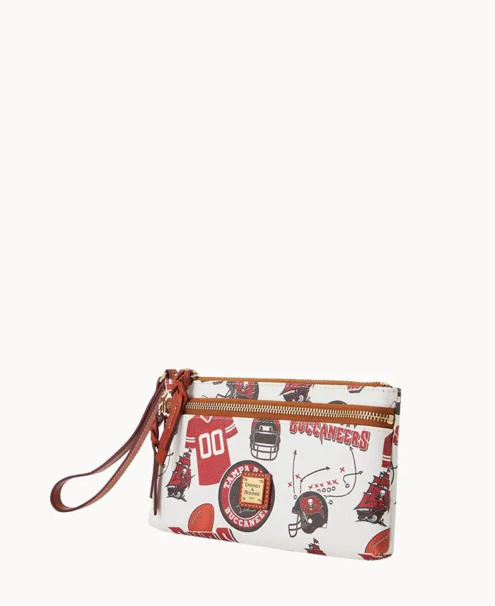 Dooney and Bourke Wallets NFL Buccaneers Double Zip Wristlet Tampa Bay Buccaneers 8211 WomenMen Dooney and Bourke Wallets NFL Buccaneers Double Zip Wristlet Tampa Bay Buccaneers 8211 WomenMen
