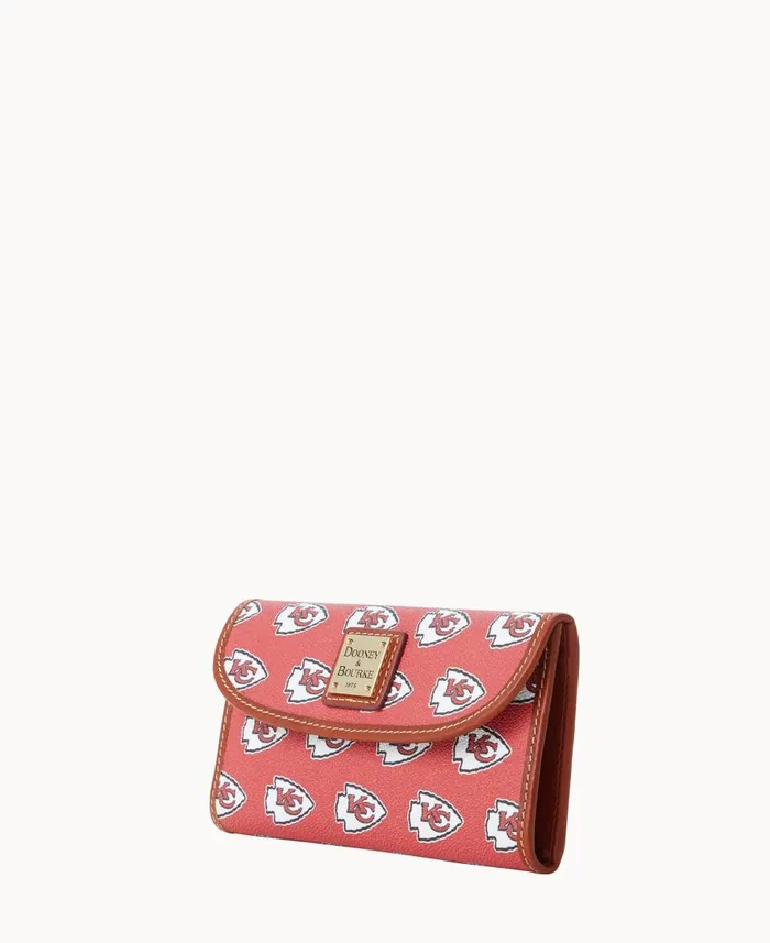 Dooney and Bourke Wallets NFL Chiefs Continental Clutch Chiefs 8211 WomenMen Dooney and Bourke Wallets NFL Chiefs Continental Clutch Chiefs 8211 WomenMen