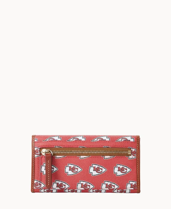 Dooney and Bourke Wallets NFL Chiefs Continental Clutch Chiefs 8211 WomenMen Dooney and Bourke Wallets NFL Chiefs Continental Clutch Chiefs 8211 WomenMen
