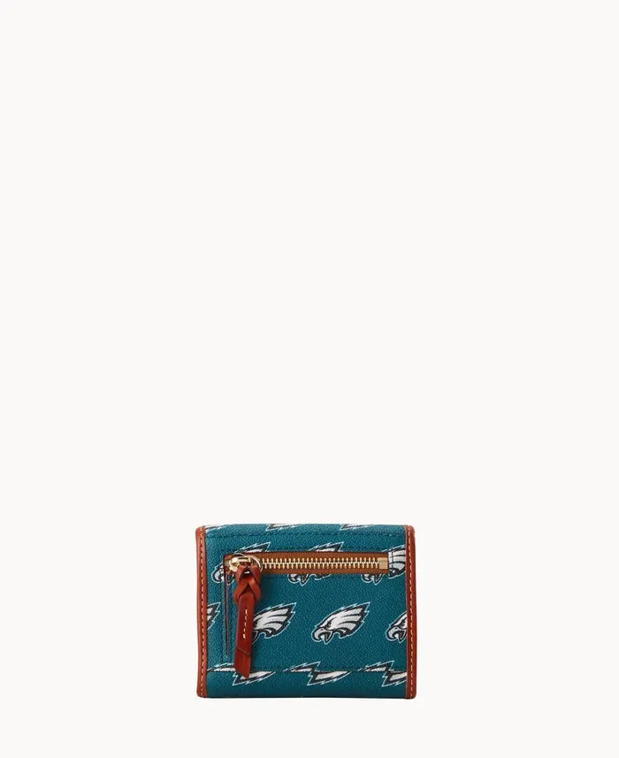 Dooney and Bourke Wallets NFL Eagles Flap Credit Card Wallet Eagles 8211 WomenMen