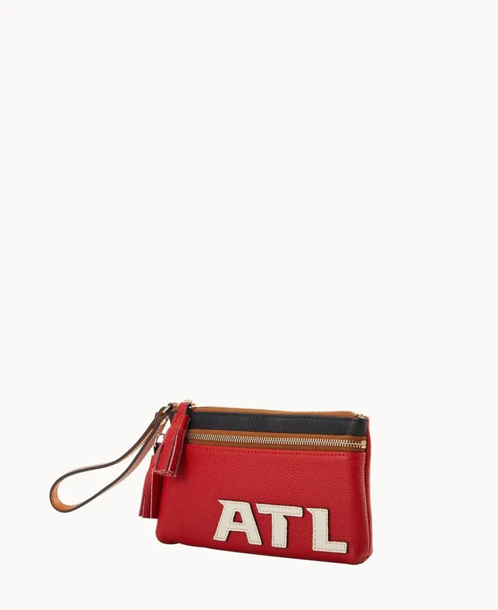 Dooney and Bourke Wallets NFL Falcons Double Zip Wristlet Falcons 8211 WomenMen Dooney and Bourke Wallets NFL Falcons Double Zip Wristlet Falcons 8211 WomenMen