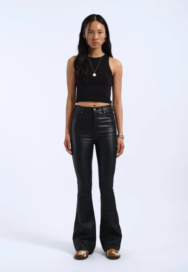 Dr Denim Flare and Bootcut Women Moxy Flare 8211 Black Metal Black Metal