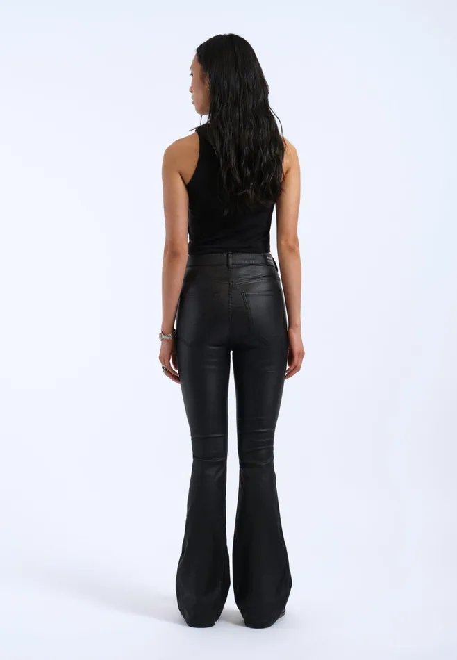 Dr Denim Flare and Bootcut Women Moxy Flare 8211 Black Metal Black Metal