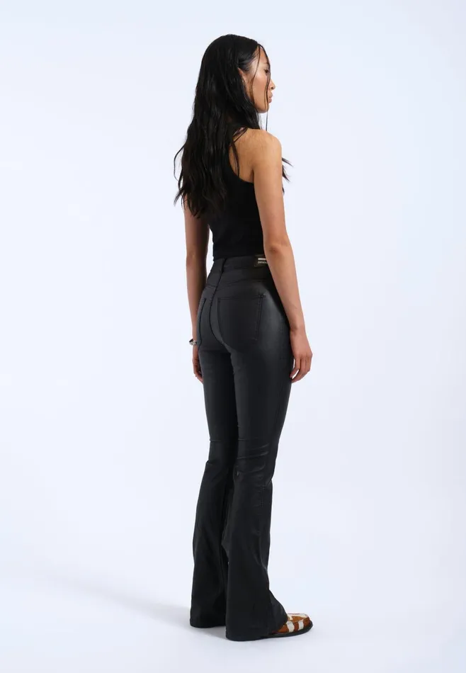 Dr Denim Flare and Bootcut Women Moxy Flare 8211 Black Metal Black Metal