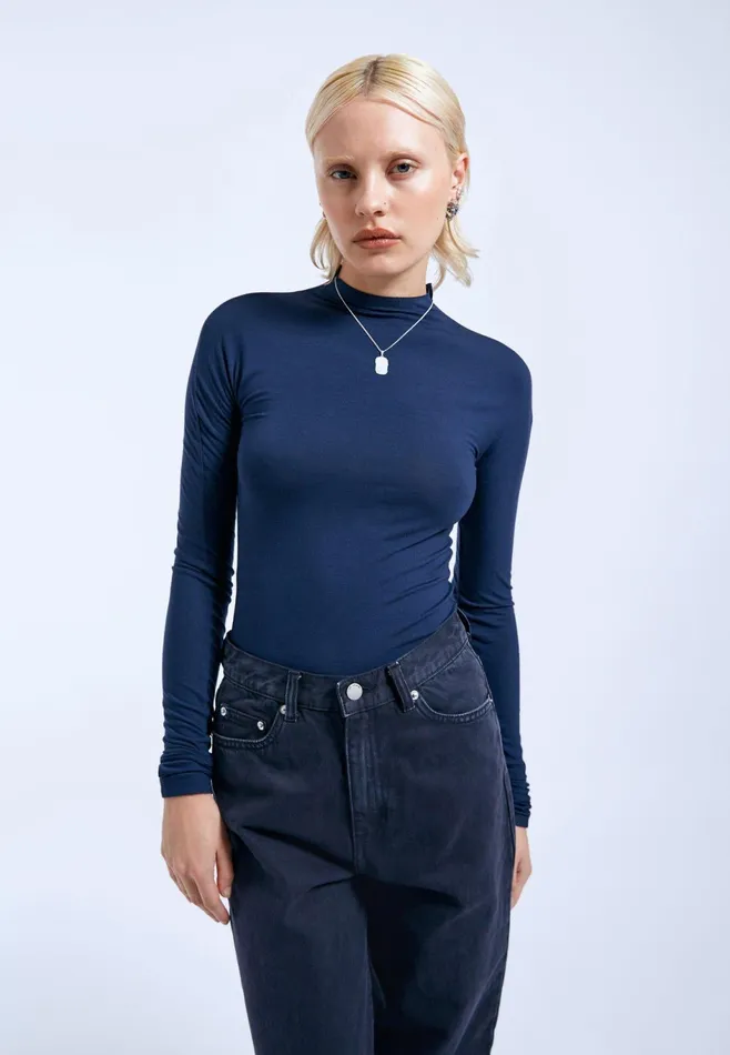 Dr Denim Longsleeves Women Aria Top 8211 Blue Space Blue Space