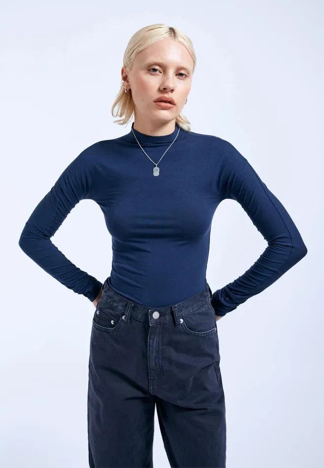 Dr Denim Longsleeves Women Aria Top 8211 Blue Space Blue Space