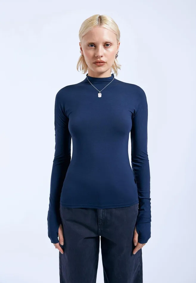 Dr Denim Longsleeves Women Aria Top 8211 Blue Space Blue Space