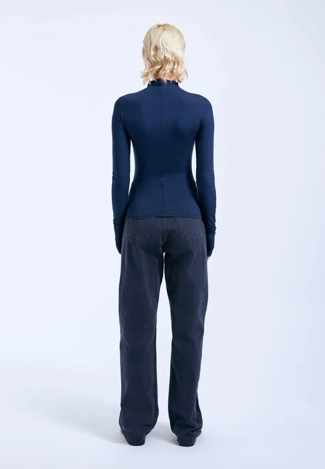 Dr Denim Longsleeves Women Aria Top 8211 Blue Space Blue Space