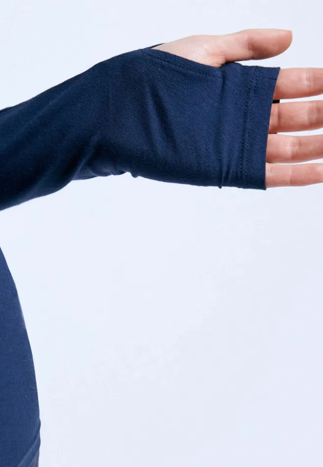 Dr Denim Longsleeves Women Aria Top 8211 Blue Space Blue Space