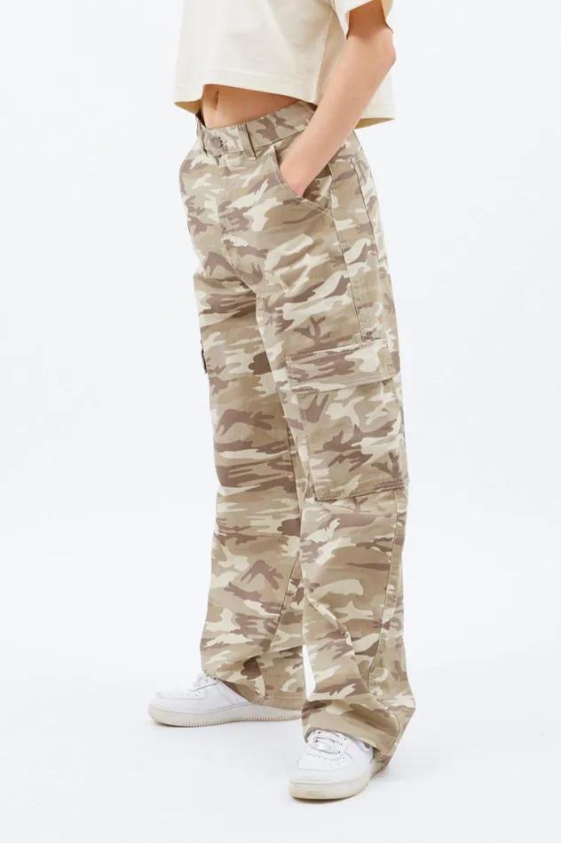 Dr Denim Pants Women Donna Cargo Pants 8211 Taupe Camo Taupe Camo