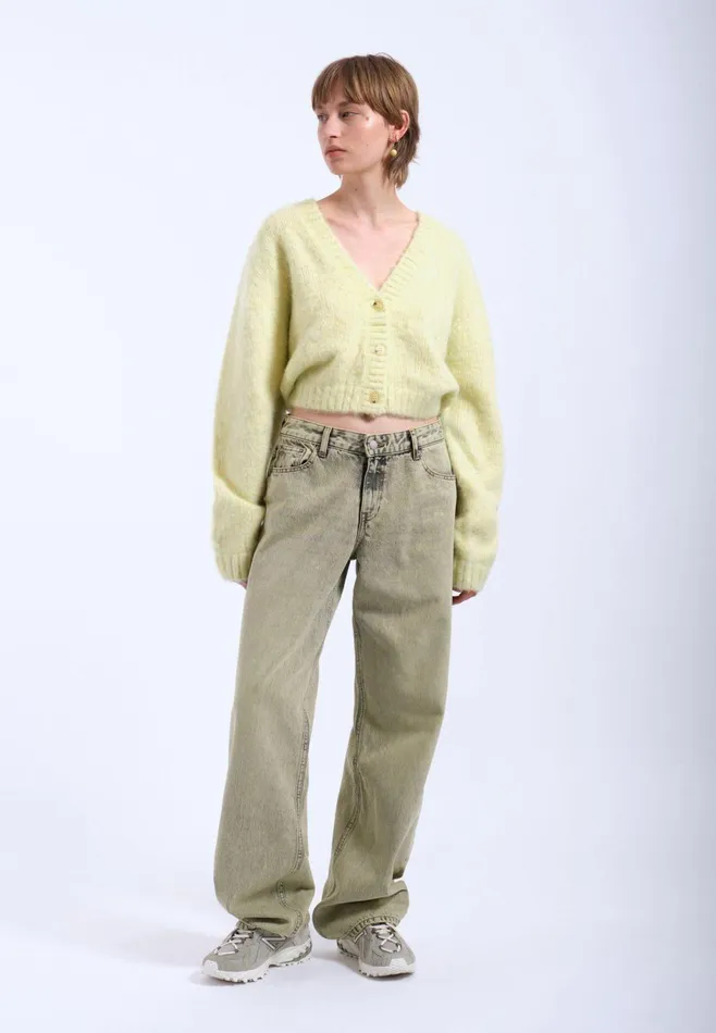 Dr Denim Sweatshirts and Hoodies Women Betty Cardigan 8211 Brushed Light Yellow Brushed Light Yellow