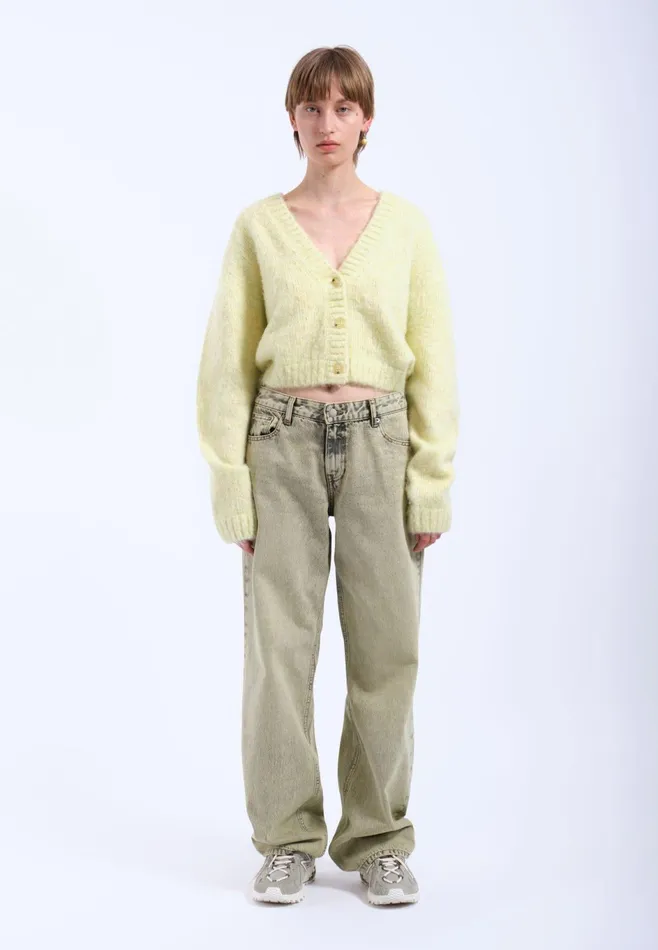 Dr Denim Sweatshirts and Hoodies Women Betty Cardigan 8211 Brushed Light Yellow Brushed Light Yellow