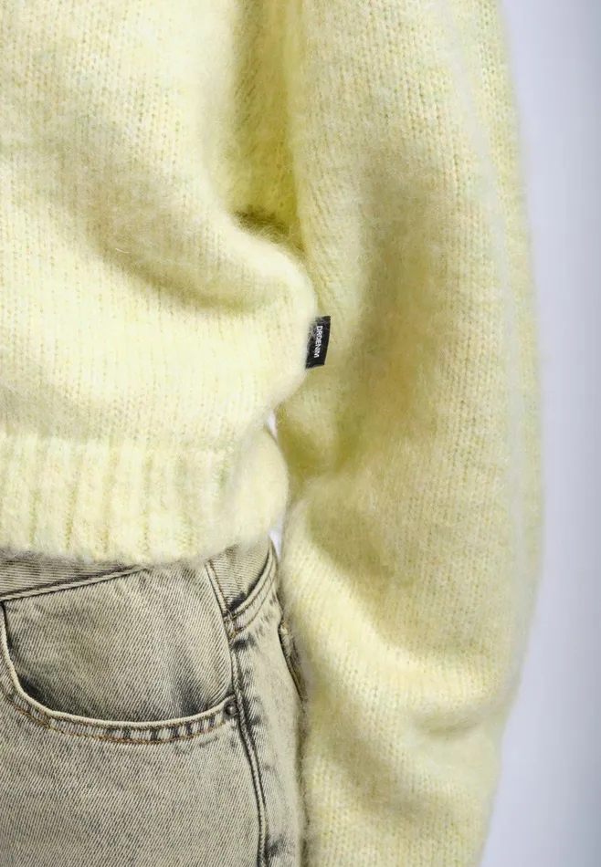 Dr Denim Sweatshirts and Hoodies Women Betty Cardigan 8211 Brushed Light Yellow Brushed Light Yellow