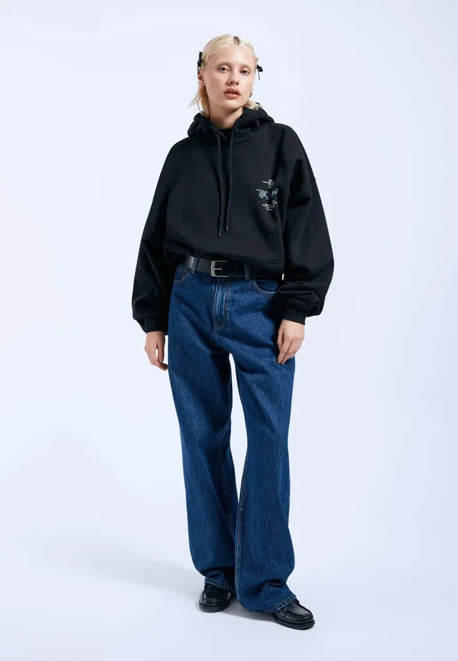 Dr Denim Sweatshirts and Hoodies Women Siri Hoodie 8211 Black Thank You Black Thank You