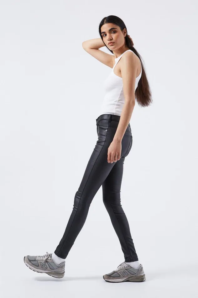 Dr Denim TallPetitePlus Women LEXY TALL 8211 BLACK METAL Black Metal