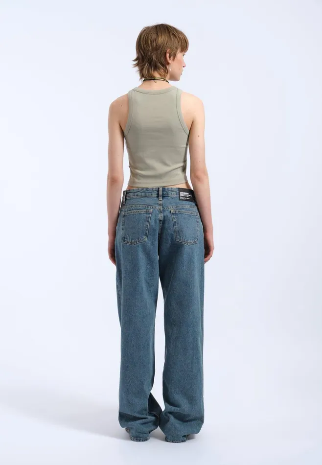 Dr Denim Tees and Tanks Women Bey Crop Top 8211 Seagrass Seagrass
