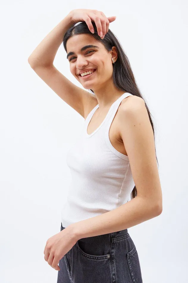 Dr Denim Tees and Tanks Women Demi Tank Top 8211 White White