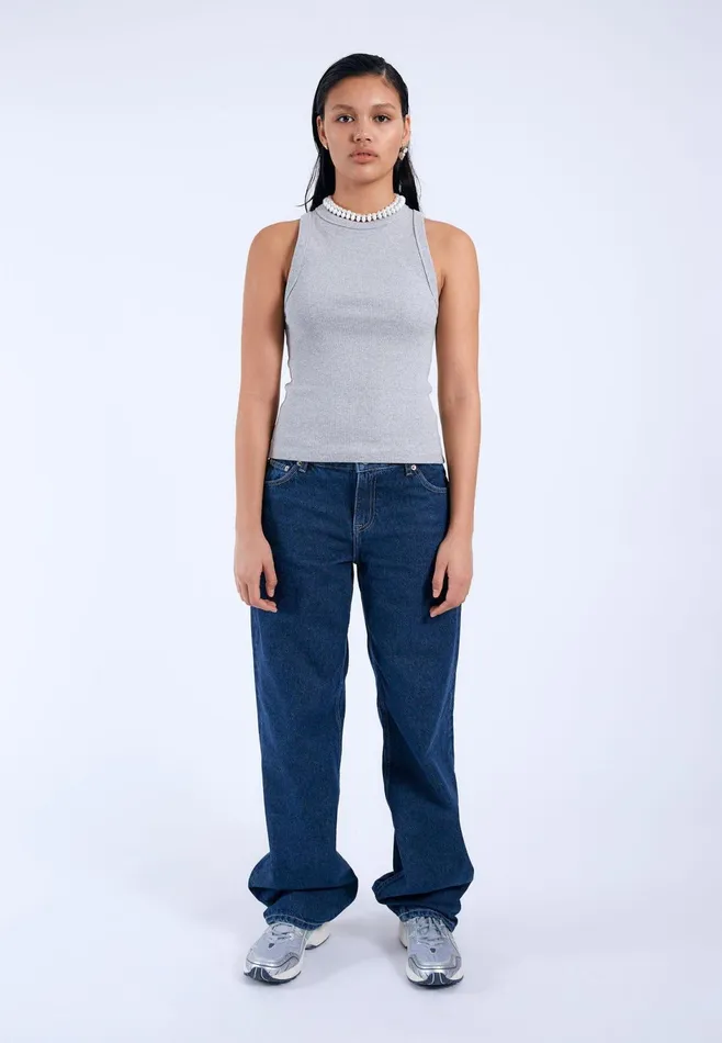 Dr Denim Tees and Tanks Women Etta Top 8211 Grey Melange Grey Melange