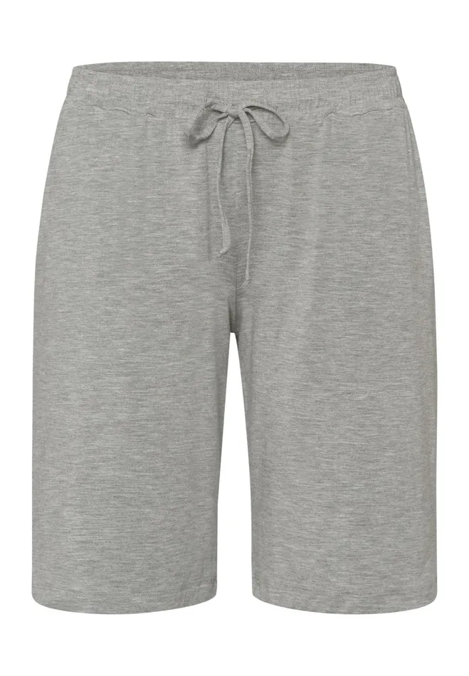 Drawstring Lounge Shorts Grey Melange Women HANRO Pajama Bottoms