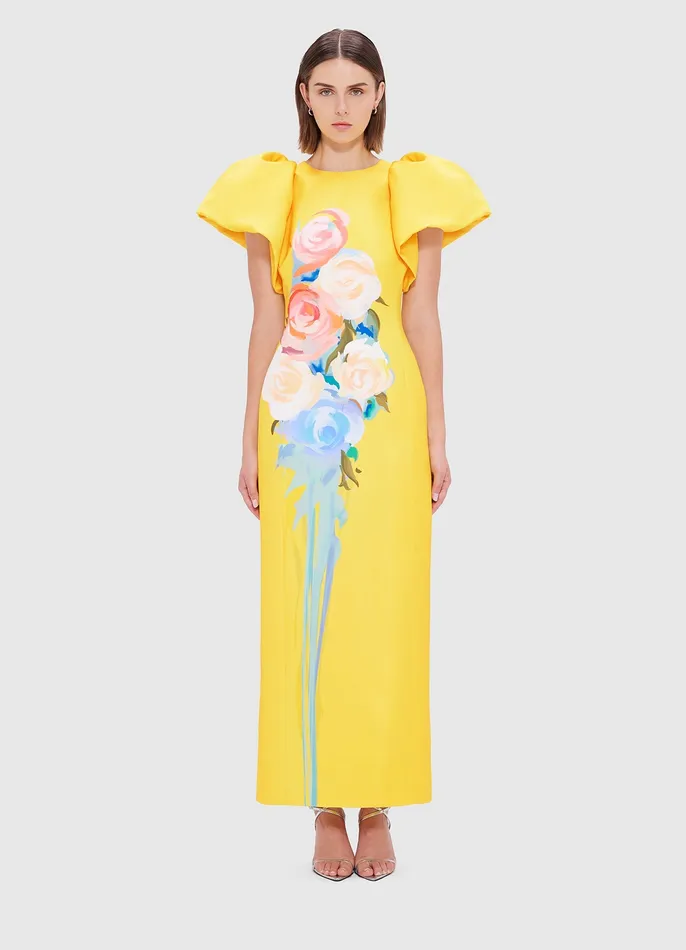 Dresses and Jumpsuits Women LEO LIN Lucinda Maxi Dress 8211 Bouquet Print