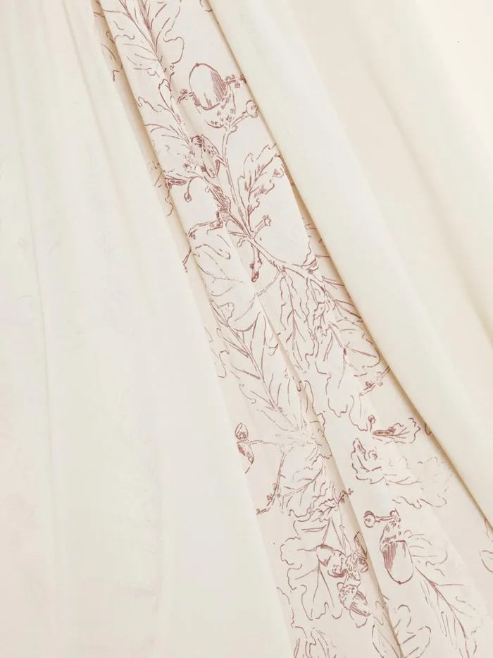 Dresses and Skirts Women Holzweiler Ditte Chiffon Print Dress Ecru Mix