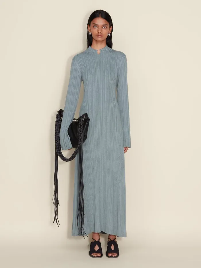 Dresses and Skirts Women Holzweiler Tulip Knit Dress Teal