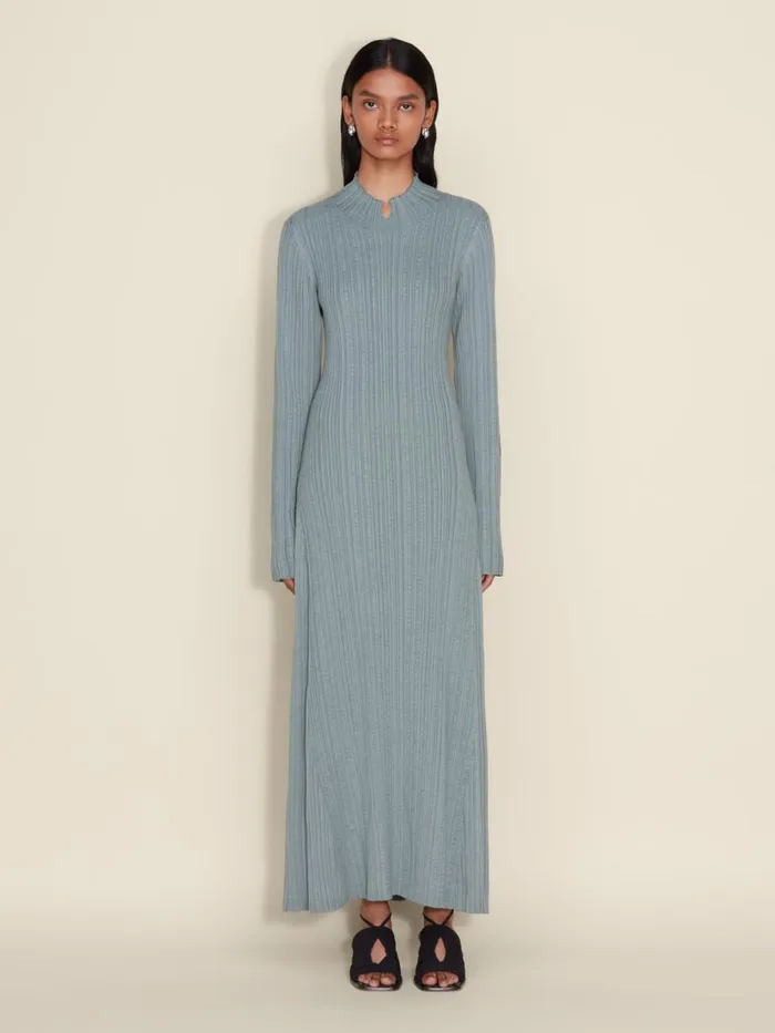 Dresses and Skirts Women Holzweiler Tulip Knit Dress Teal